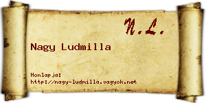 Nagy Ludmilla névjegykártya
